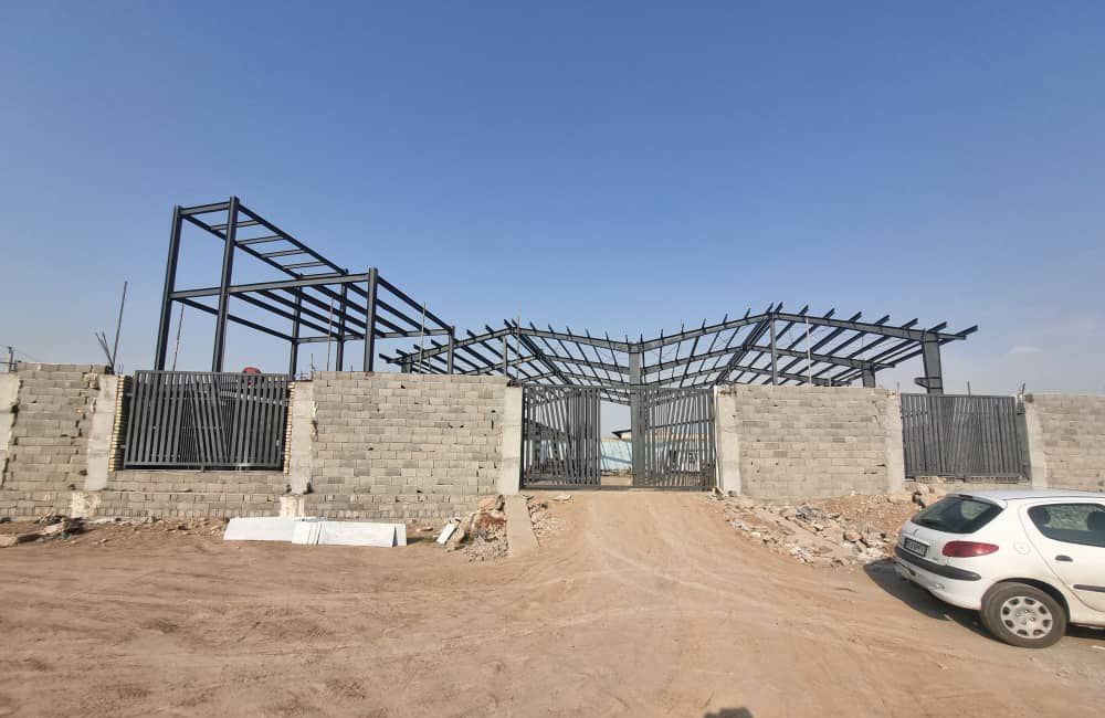 اسکلت سازه کارخانه نیکاپود